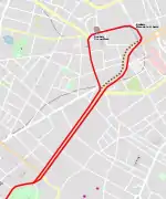 Plan des voies en 1954.