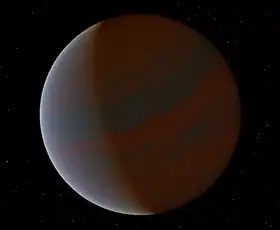 Vue d'artiste de HD 33283b