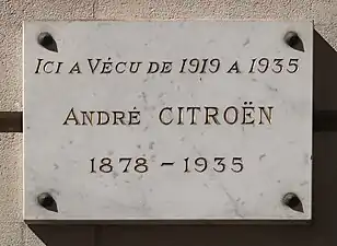 Plaque au no&nbsp;31.