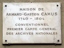Plaque au no&nbsp;17.