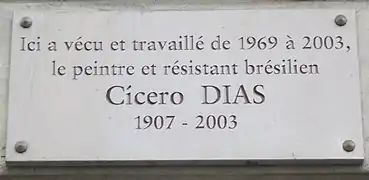 Plaque au no&nbsp;123.