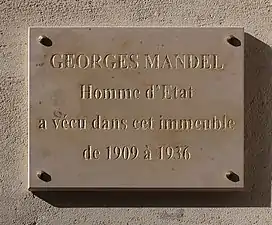 Plaque au no&nbsp;72.