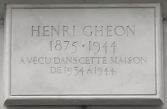Plaque au no&nbsp;68.