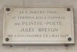 Plaque au no&nbsp;136.