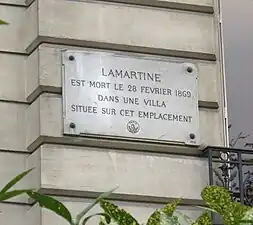 Plaque au no&nbsp;109.