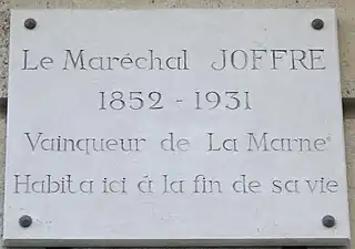 Plaque au no&nbsp;17.