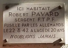 Plaque au no&nbsp;167.