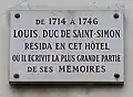 Plaque au no&nbsp;218.