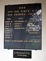 Plaque commémorative de la 9è Air Force US.