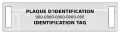 Plaque d'identification rectangulaire