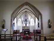 Intérieur de la chapelle.