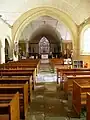 L'église paroissiale Saint-Démet : vue intérieure, le vaisseau principal