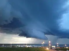 Tempête d'été à Dieppe.