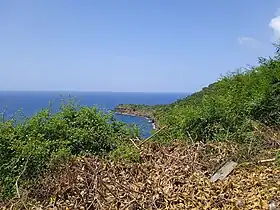 La pointe à Lézard vue de la pointe Marsolle en octobre 2023.