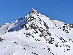 Vue du sommet depuis la limite entre Orelle et Les Belleville.