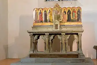 Polyptyque attribué à Giovanni Baronzio (vers 1345).