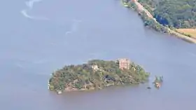L'île Pollepel vue de la montagne Storm King