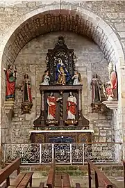 Retable de saint Crépin et saint Crépinien (4e quart du XVIIe siècle).