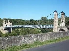 Le pont suspendu de Margeaix.