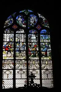 Martyre de sainte Barbe, XVIe siècle, cathédrale Saint-Maclou de Pontoise.