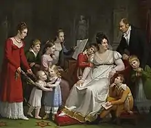 Portrait de la famille Mosselman.