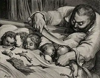 L'Ogre du Petit Poucet (AT 327B), illustr. Gustave Doré