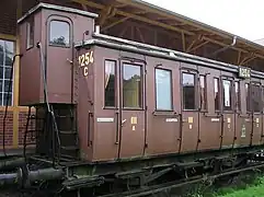 Vigie à l'arrière d'une voiture de voyageurs