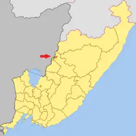 Localisation de Okroug urbain de Dalneretchensk