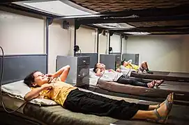 Projection dans l'infirmerie