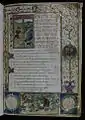 Frontispice enluminé avec lettrine T de la fin du XVe&nbsp;siècle, Université de València, Ms 837