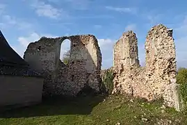 Chœur de la première église du XVIe&nbsp;siècle, incendiée en 1646.