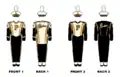 Les uniformes de la fanfare.