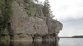 Sud de l'ile Väisälänsaari.