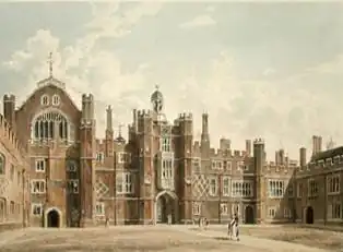Le quadrangle de Hampton Court.