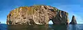 Le rocher Percé et son stack.