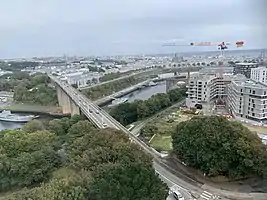 Quartier de Brest-Centre et pont de l'Harteloire