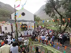 Cérémonie  religieuse à Queimadas.