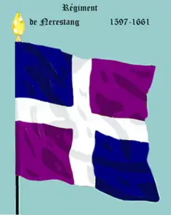 régiments de Nerestang, Chappes et Sainte-Mesme de 1597 à 1661