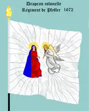 drapeau Colonel de 1672 à 1689 (avers)