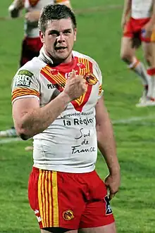 Photographie couleur du pilier catalan Rémi Casty