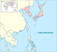carte de répartition de Sittiparus
