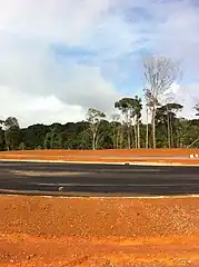 RN2 route vers le pont.