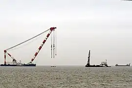 Grue pour le renflouement.