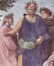 Dante, Homère et Virgile.