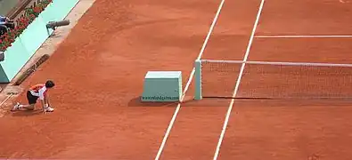 Ramasseur de balle à Roland-Garros 2006.