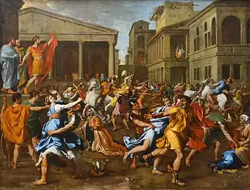 Nicolas Poussin, L'Enlèvement des Sabines, musée du Louvre