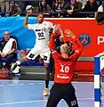 Avec le THW Kiel face à Omeyer en 2018.