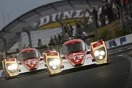 Les deux Lola-Toyota aux 24 Heures du Mans 2011.