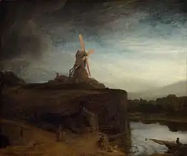 Rembrandt, Le Moulin, 1648