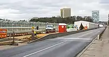 Le pont en cours de rénovation, en 2016.